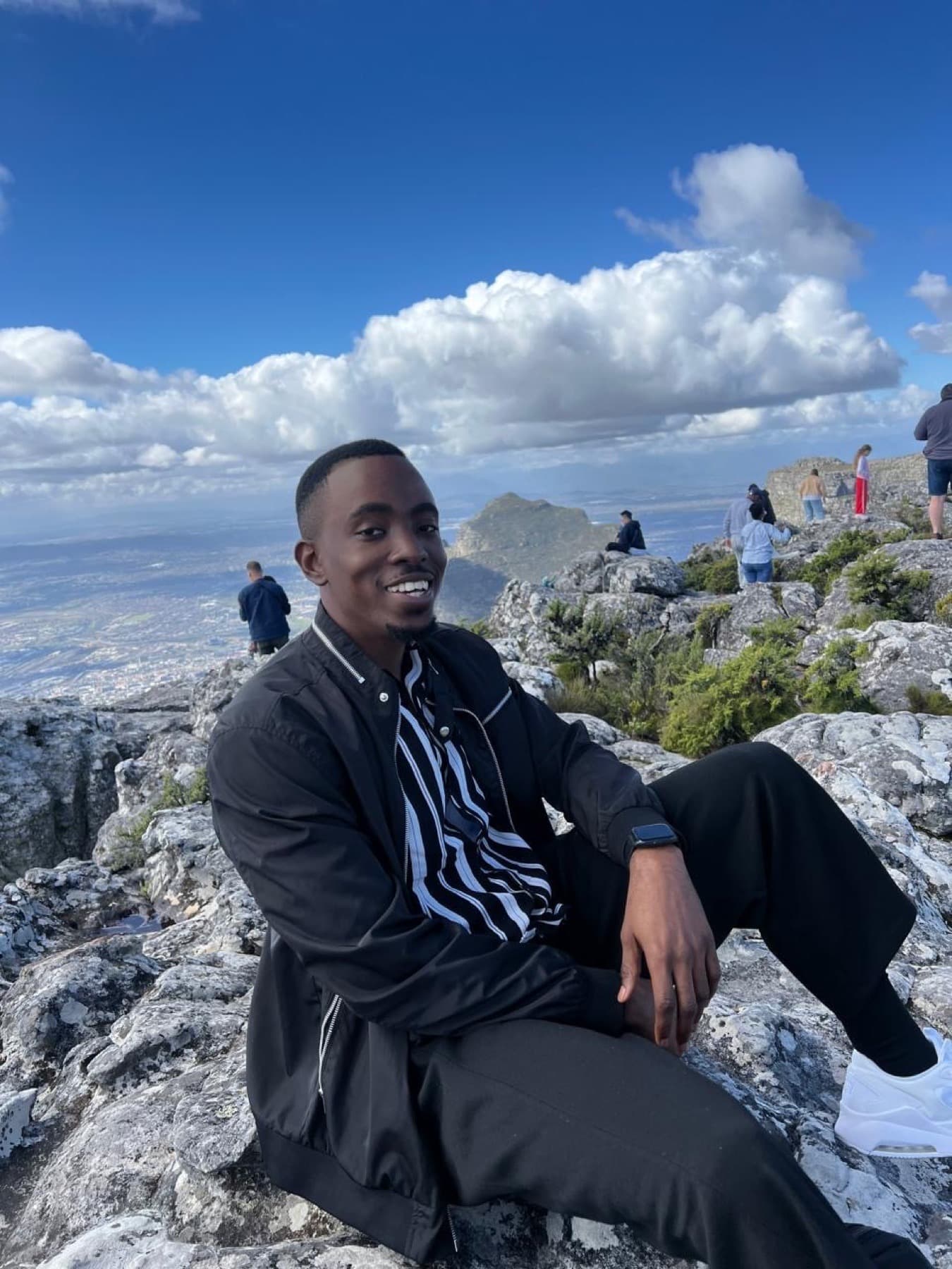 William Sowho at Table Mountain, Cape Town